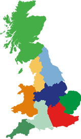 Pub is The Hub region map